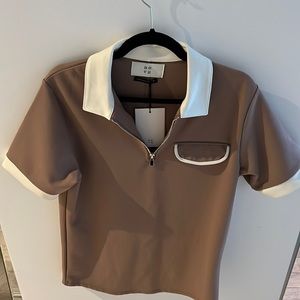 Men’s quarter zip polo. UK brand Novu
